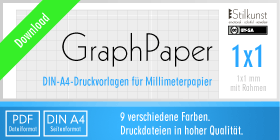 Druckvorlage DIN A4: GraphPaper | Millimeterpapier – Stilkunst.de