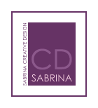Logo SABRINA CREATIVE DESIGN