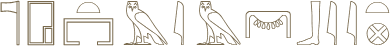 Hieroglyphen Doppeltempel in Kom Ombo