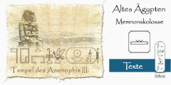 Titelbild Texte | Memnonskolosse