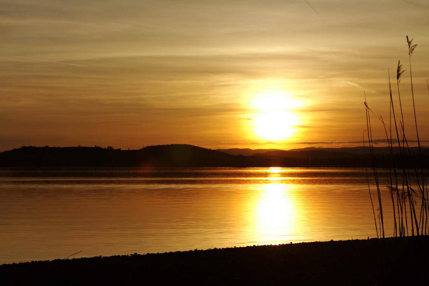 Bild 2: Sunset on Lake Constance
