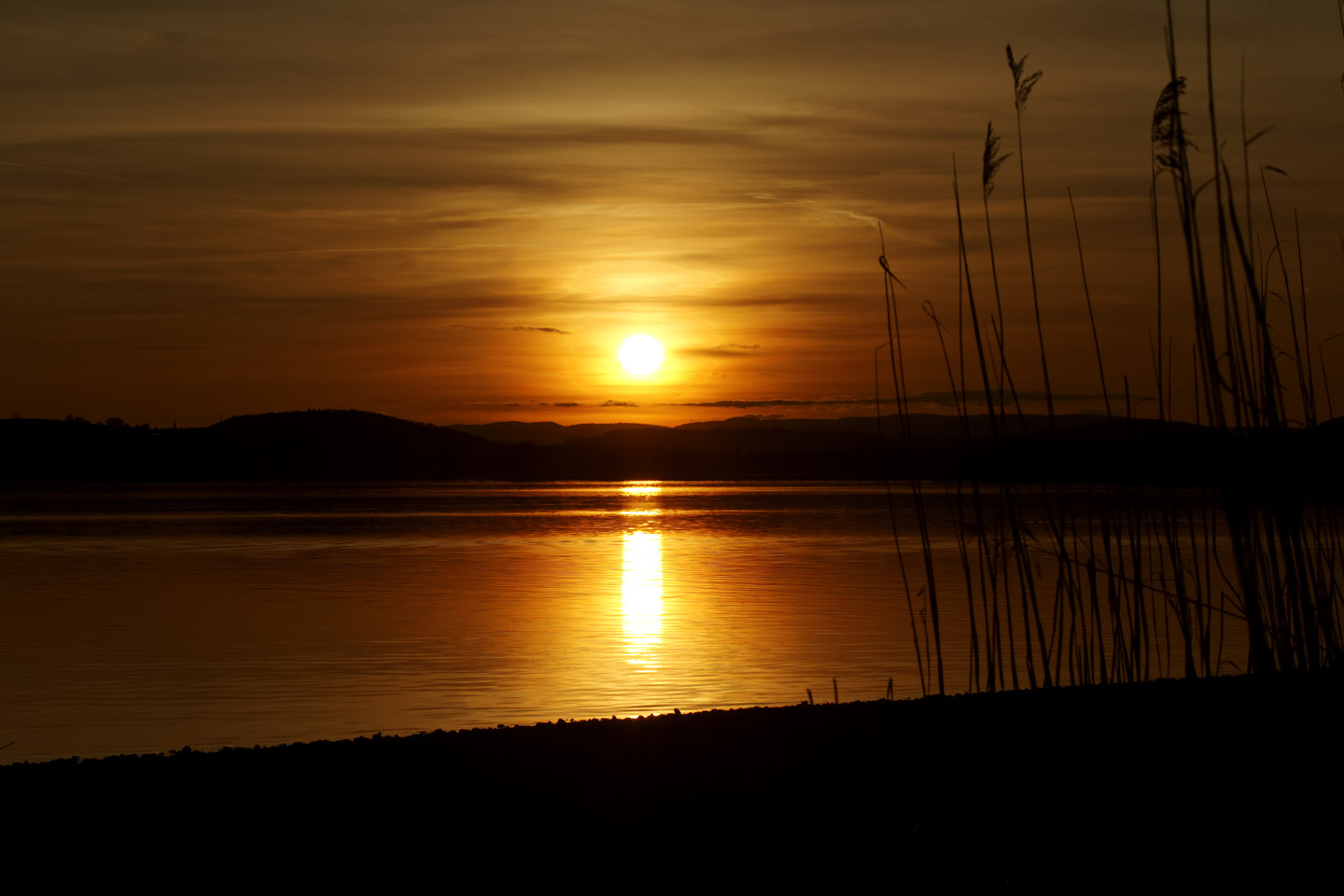 Bild 3: Sunset on Lake Constance