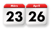 Ostermontag zwischen dem 23. März und dem 26. April