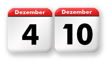 2. Advent zwischen dem 4. Dezember und dem 10. Dezember