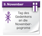 Symbol: Tag des Gedenkens an die Novemberpogrome