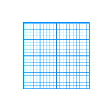 Stilkunst Vorschau: Millimeterpapier (1x1/5x5/10x10 mm) blau