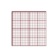 Stilkunst Vorschau: Millimeterpapier (1x1/5x5/10x10 mm) rotbraun
