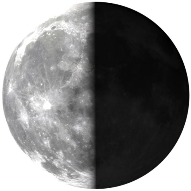 Abnehmender Mond | Bild Nr. 270 aus dem Set