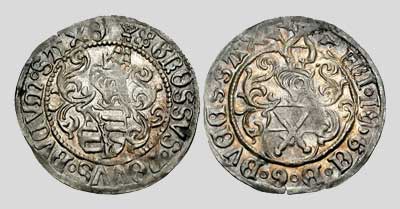 Sächsischer Zinsgroschen, geprägt um 1510